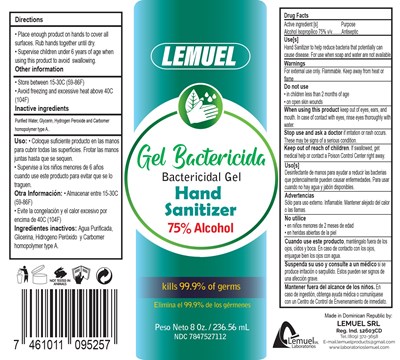 Hand Sanitizer (8 Onz Isopropilico)